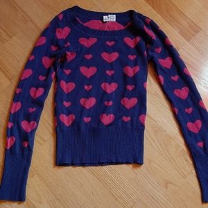 Red Camel Pink/Blue Heart Patterb Sweater